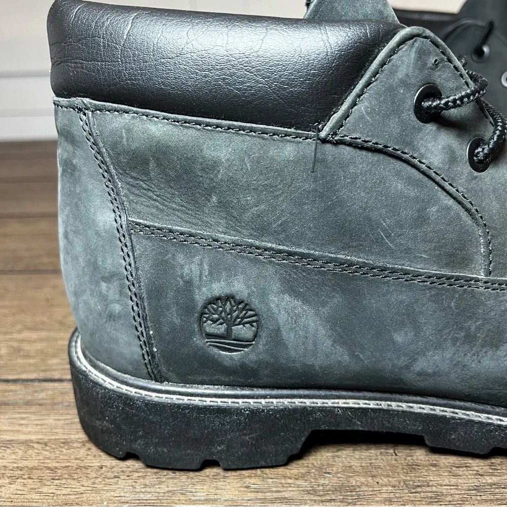 Timberland Nubuck Chukka Boots Black Boys / Men’s 7 Rugged Outdoor Gorpcore Edgy